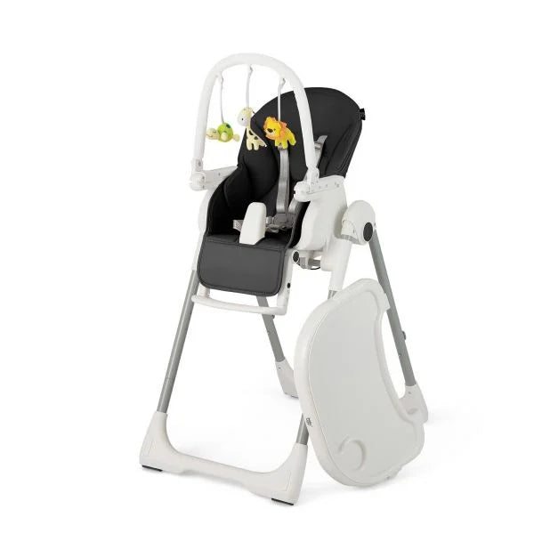 Foldable 4-in-1 Baby High Chair with 7 Adjustable Heights and 4 Reclining Positions