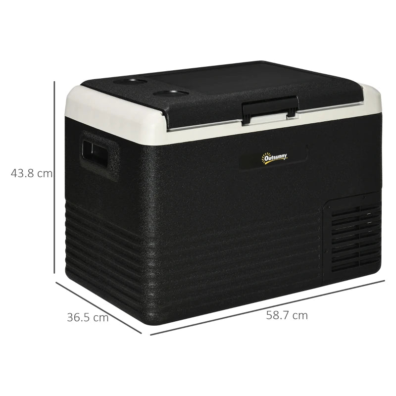 40L Car Fridge – Portable Freezer in Grey and Black