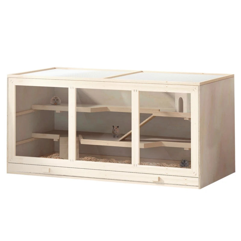 Small Animal Cage with Openable Top – Wooden Hutch