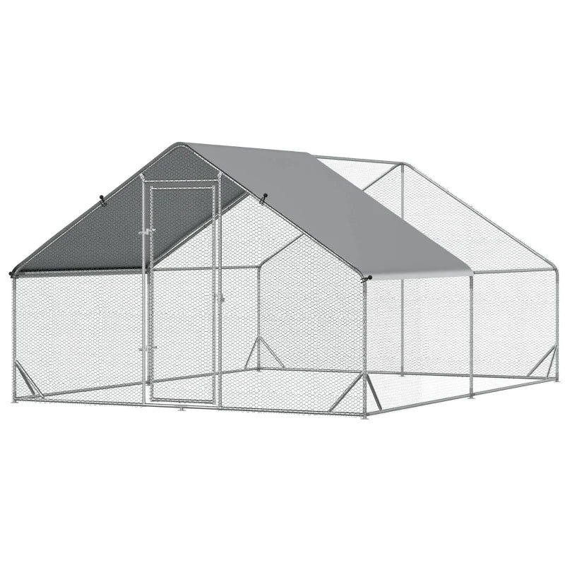 Walk-In Chicken Run with Waterproof Cover 3x4x2m
