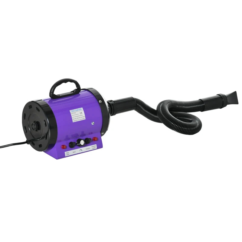 Adjustable Pet Hair Dryer Blower – Purple