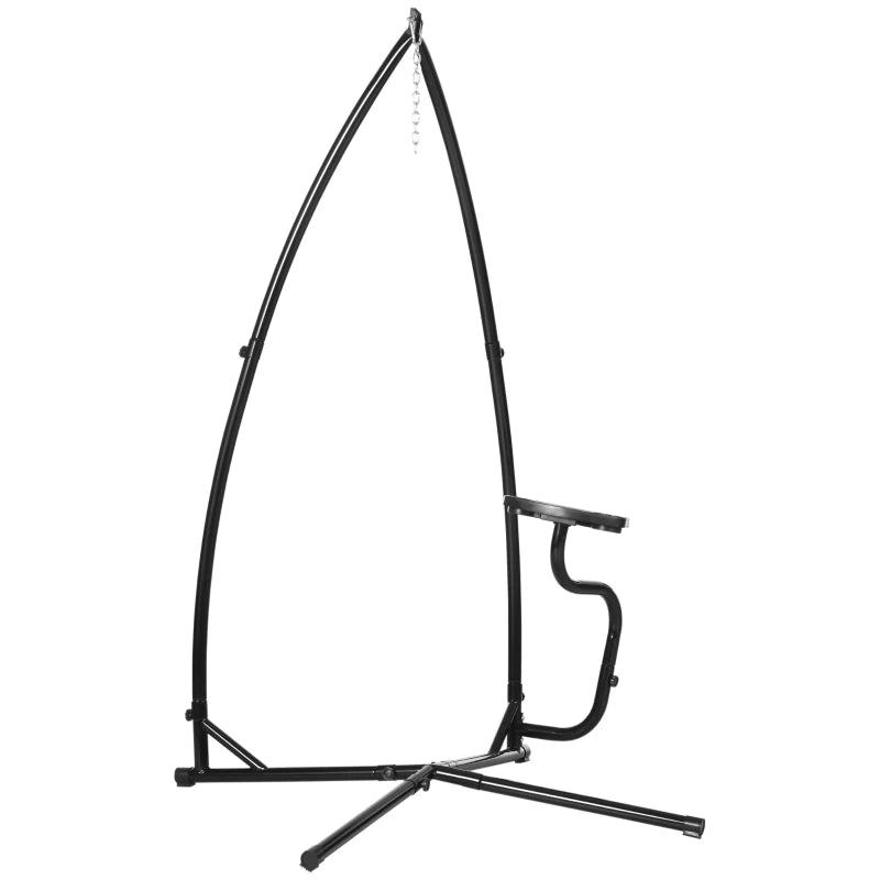 Durable C-Shaped Metal Hammock Chair Stand for Indoor and Outdoor Hanging Chairs