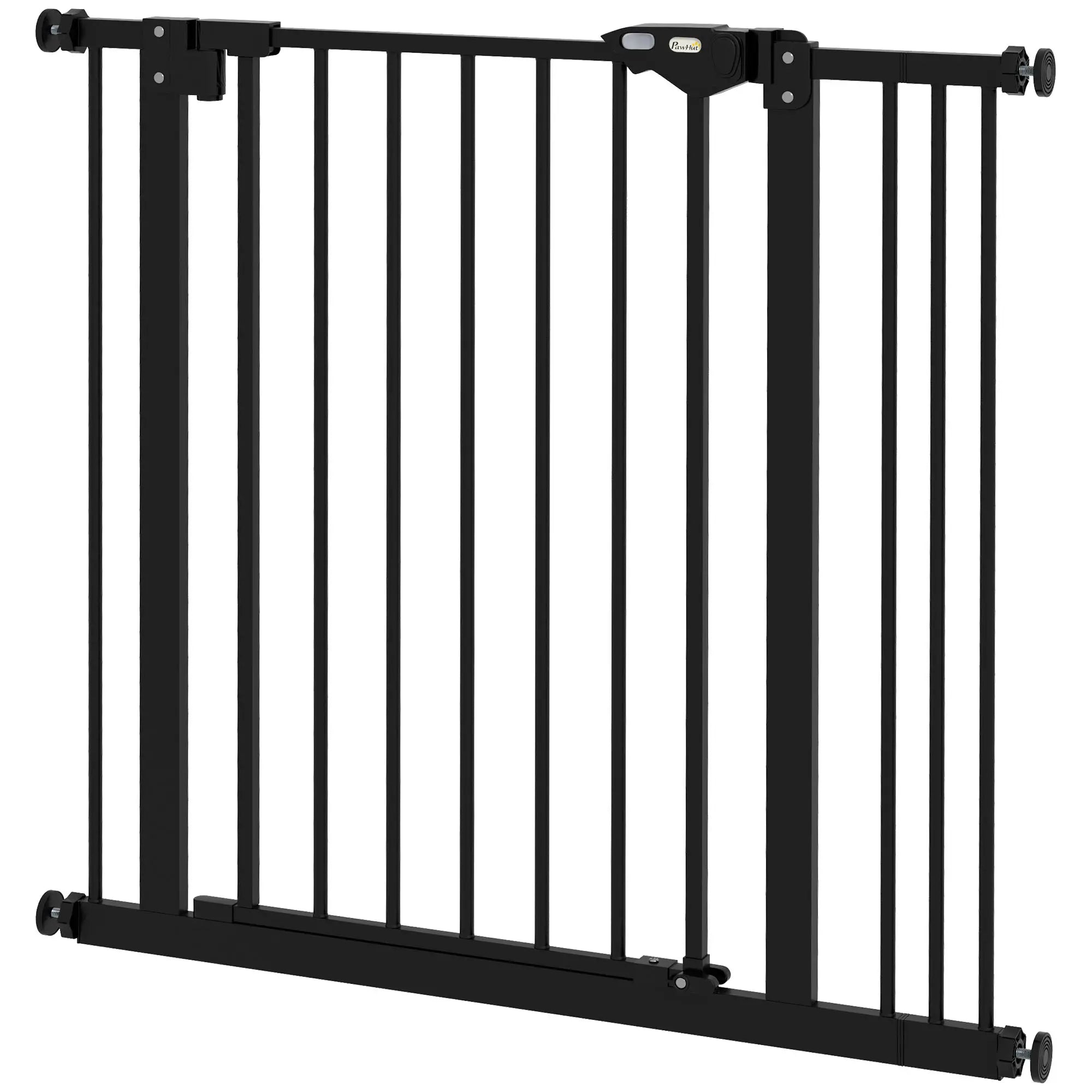 Black Adjustable Safety Gate with One Extension