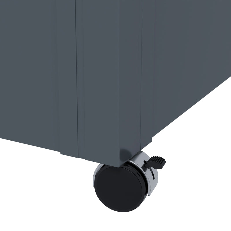 Outdoor Garden Storage Box with Lock – Weatherproof Galvanised Steel Chest, 311L Capacity