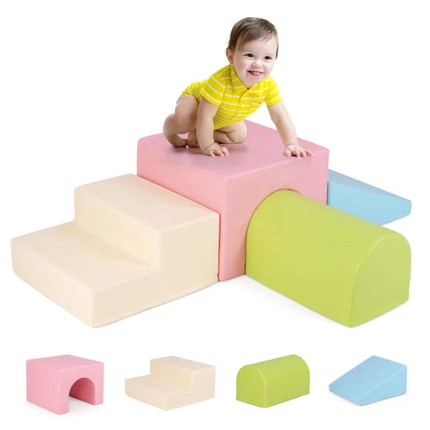 Infant & Toddler Foam Block Play Set – Climb and Crawl Fun