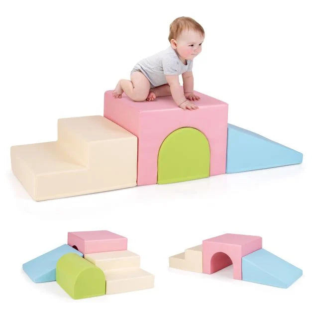 Infant & Toddler Foam Block Play Set – Climb and Crawl Fun