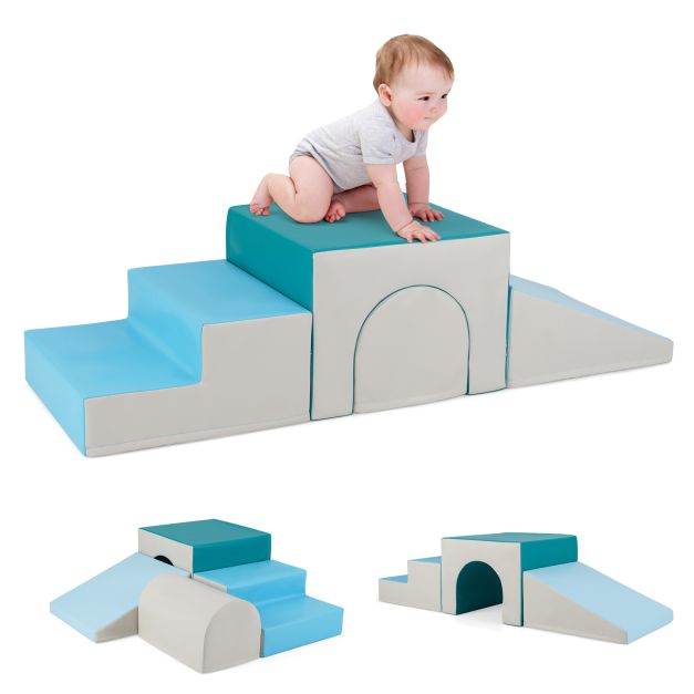 Infant & Toddler Foam Block Play Set – Climb and Crawl Fun