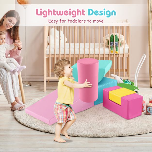 Foam Climbing Blocks with PU Cover for Toddlers Ages 1–3