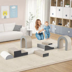 10-Piece Foam Climbing Blocks Set for Crawling, Climbing & Sliding