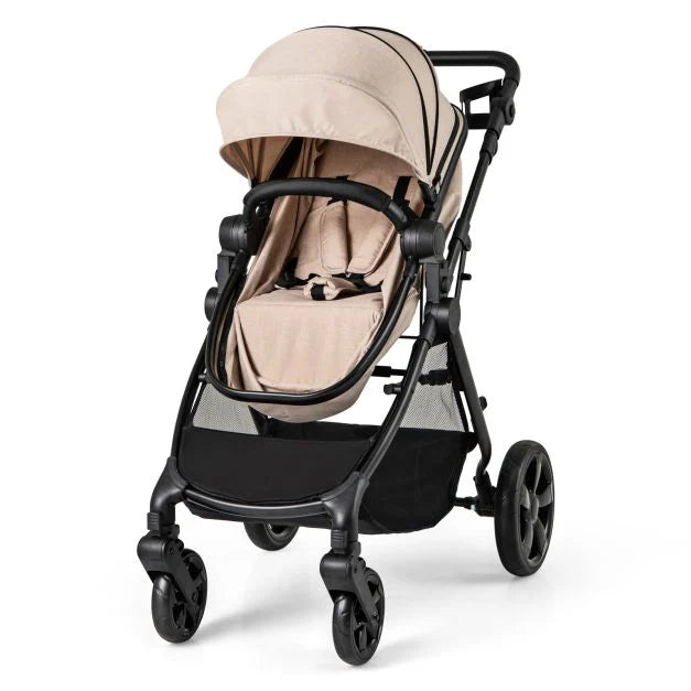 2-in-1 Convertible Baby Stroller with Reversible Seat & Adjustable Canopy