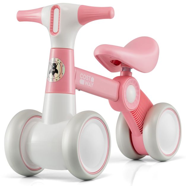 4-Wheel Baby Balance Bike | No Pedal, Easy Steering