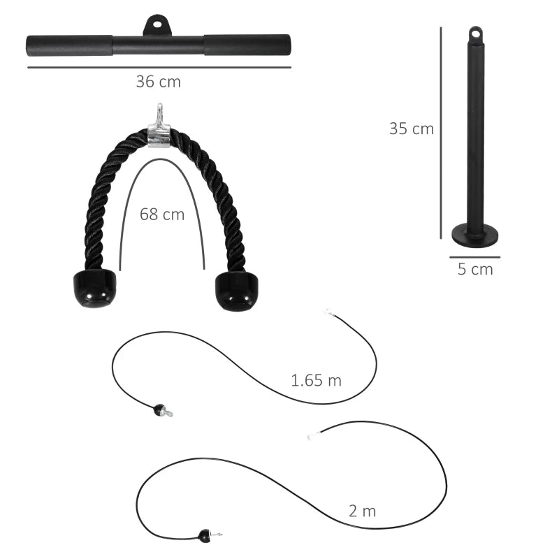 Pulley System with DIY Loading Pin – Home Fitness Equipment