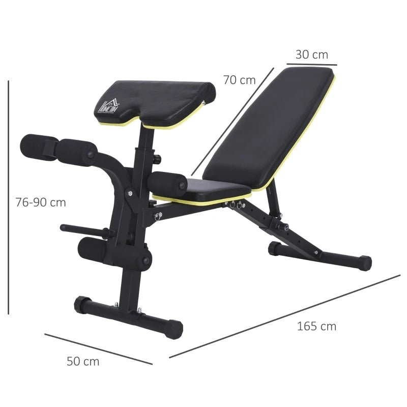Black Sit-Up and Dumbbell Bench – Sturdy Steel Frame