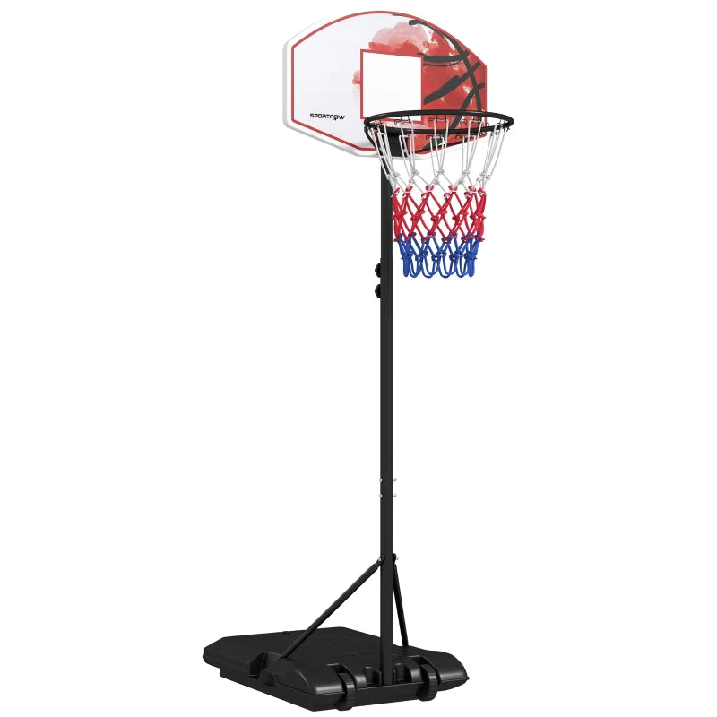Mobile Basketball System – Adjustable 179–209cm, Strong Base