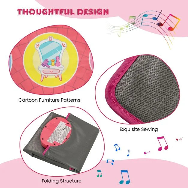 Musical Dance Pad Toy for Kids with 5 Levels and 9 Keyboard Sounds