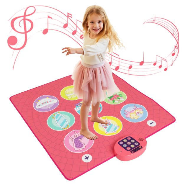 Musical Dance Pad Toy for Kids with 5 Levels and 9 Keyboard Sounds