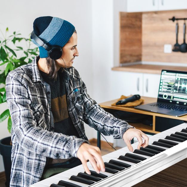 Foldable 88-Key Digital Piano for Beginners, Kids, and Adults, Portable Keyboard