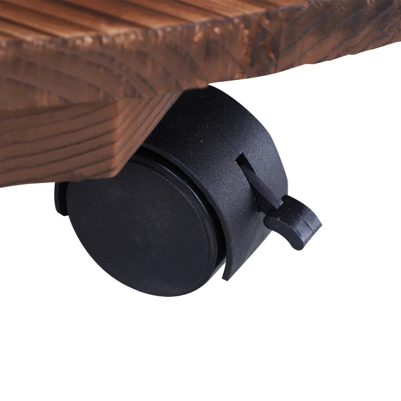 Decorative Rustic Wooden Garden Fountain with Pump Wishing Well Waterfall Barrel