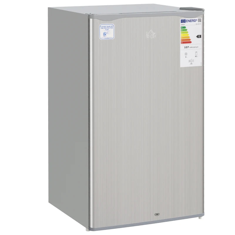 91L Under-Counter Fridge with Lock, Freestanding, Grey