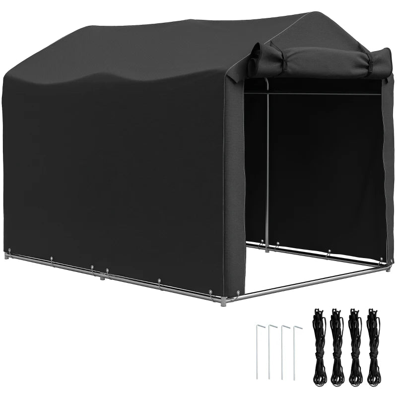 Anti-UV Garden Storage Tent with Roll-up Zipper – Ideal Bike and Tool Shelter, 2.2 x 1.6m