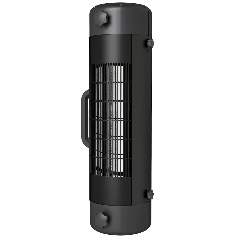 Mounted Patio Heater for Umbrella Poles with Safety Features, Black, 2000W, 6㎡