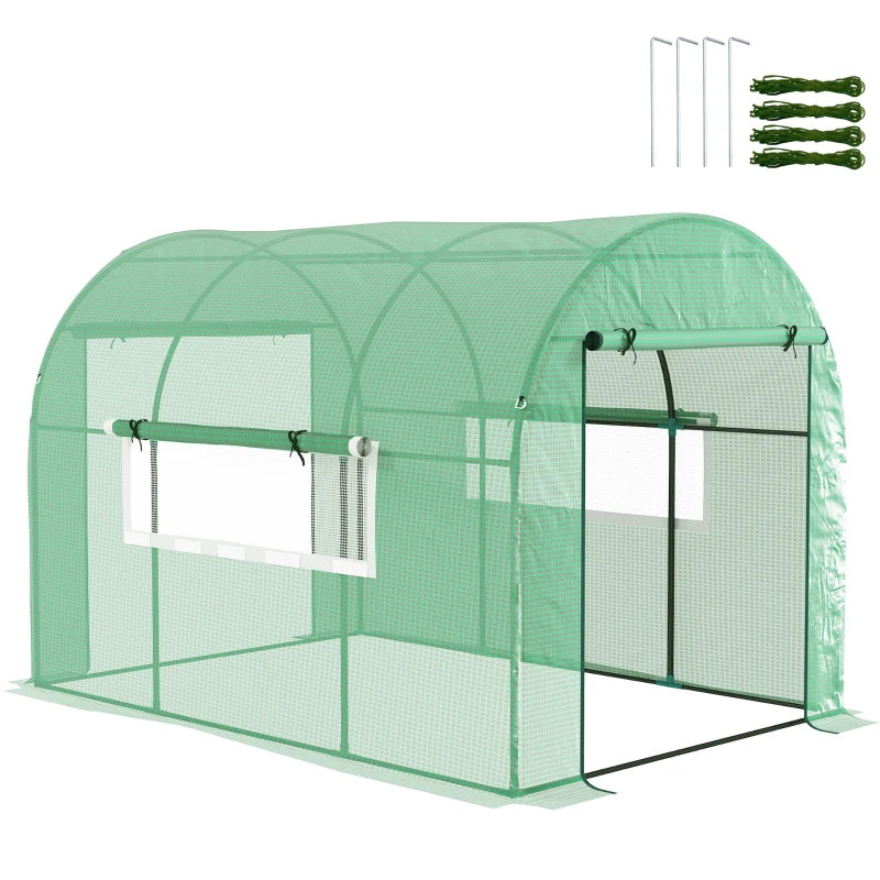 Durable Walk-In Polytunnel Greenhouse for Garden Protection 300 x 200cm