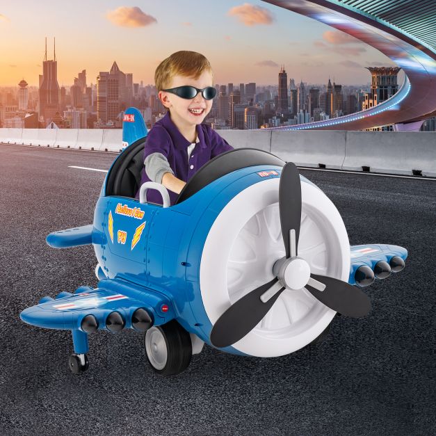 Kids Ride-On Electric Airplane Car with Remote Control