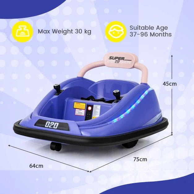 Kids Electric Bumper Car Toy with RC Function