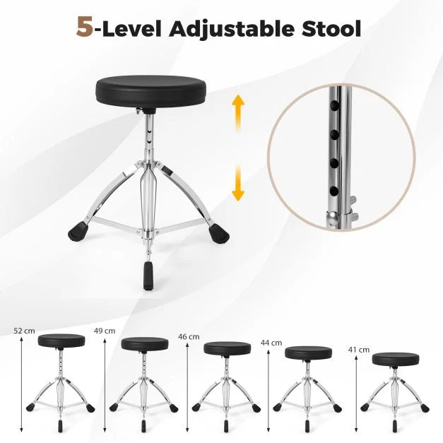 18 cm Mesh Pad Foldable Electric Drum Set – Portable Digital Drum Kit