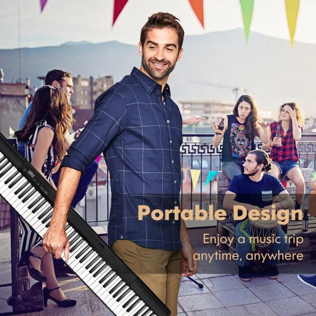 88-Key Electronic Keyboard with Storage Bag, Digital Piano for Kids and Adults