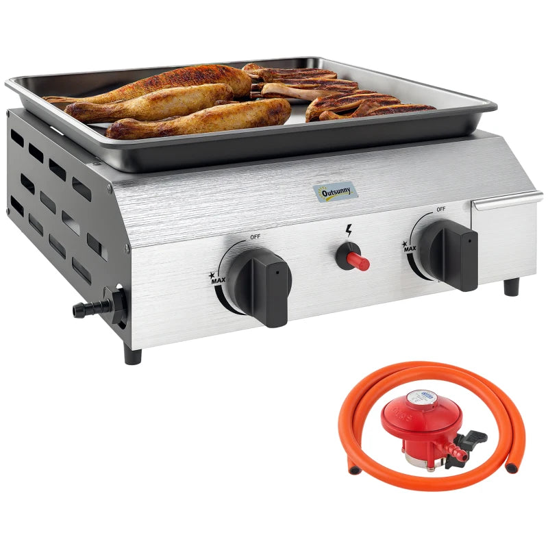 Tabletop Gas BBQ – Two Burner Portable Outdoor Grill