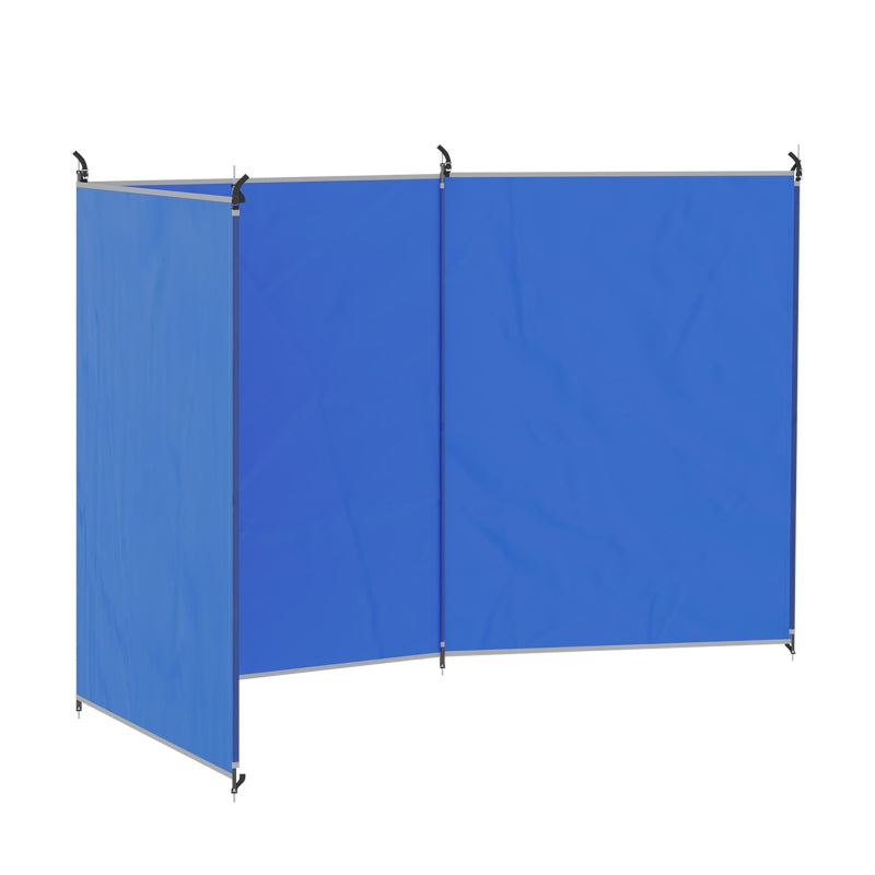 Windbreak with Steel Poles – Sun & Privacy Screen, 450×150cm
