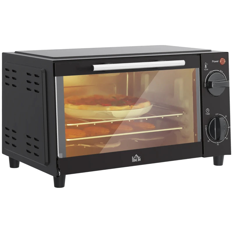 750W Mini Oven with Adjustable Temperature, Timer & Dishwasher Tray