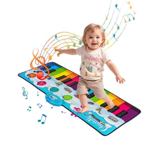 Musical Floor Piano Dance Mat with 8 Instrument Sounds