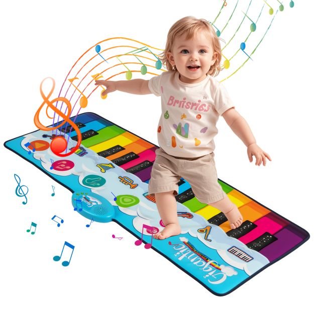 Musical Floor Piano Dance Mat with 8 Instrument Sounds