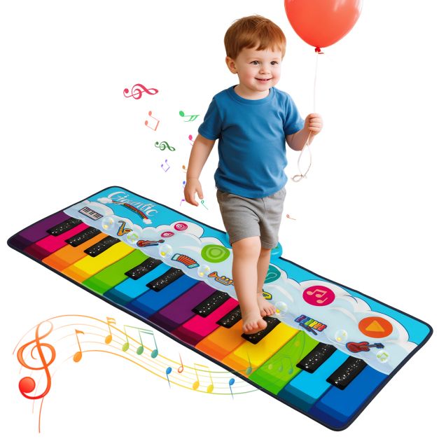 Musical Floor Piano Dance Mat with 8 Instrument Sounds