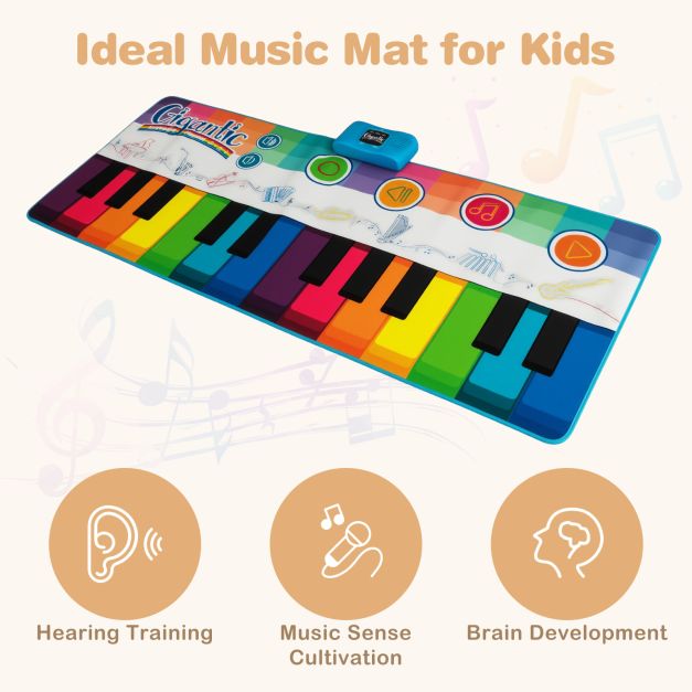 Musical Floor Piano Dance Mat with 8 Instrument Sounds