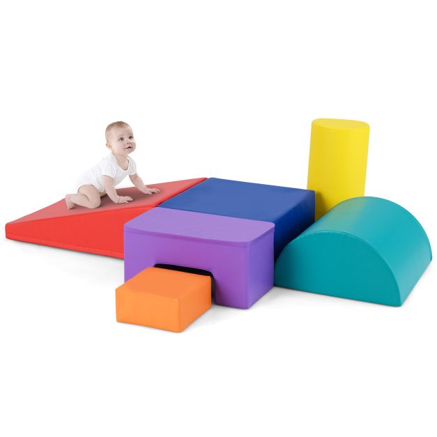 Foam Climbing Blocks with PU Cover for Toddlers Ages 1–3