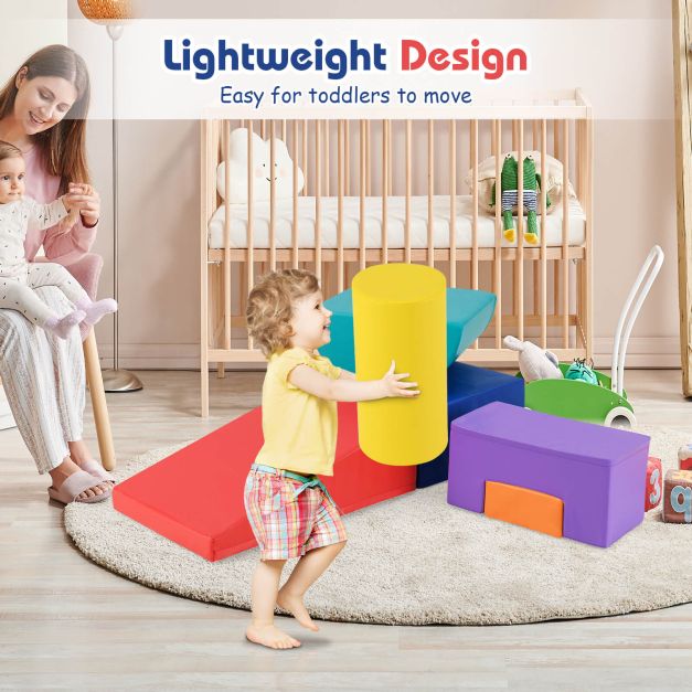 Foam Climbing Blocks with PU Cover for Toddlers Ages 1–3