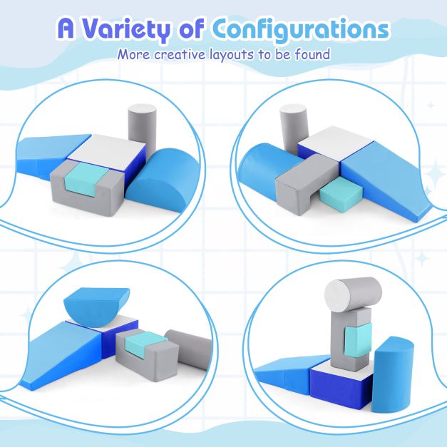 Foam Climbing Blocks with PU Cover for Toddlers Ages 1–3