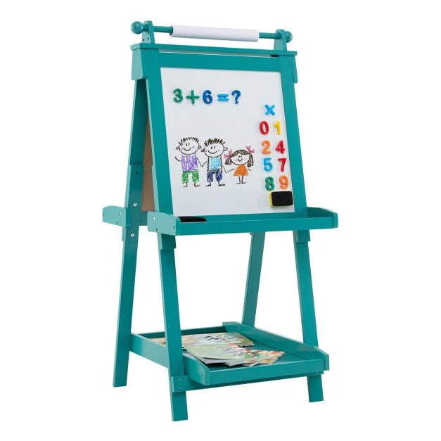 Kids 3-in-1 Double-Sided Foldable Art Easel for Drawing and Painting