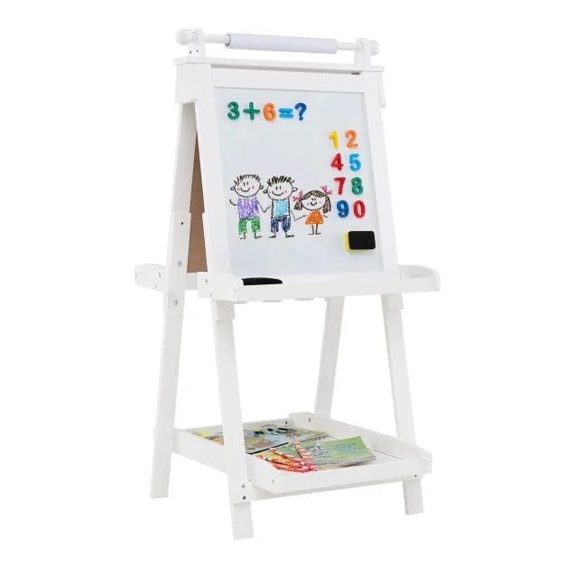 Kids 3-in-1 Double-Sided Foldable Art Easel for Drawing and Painting