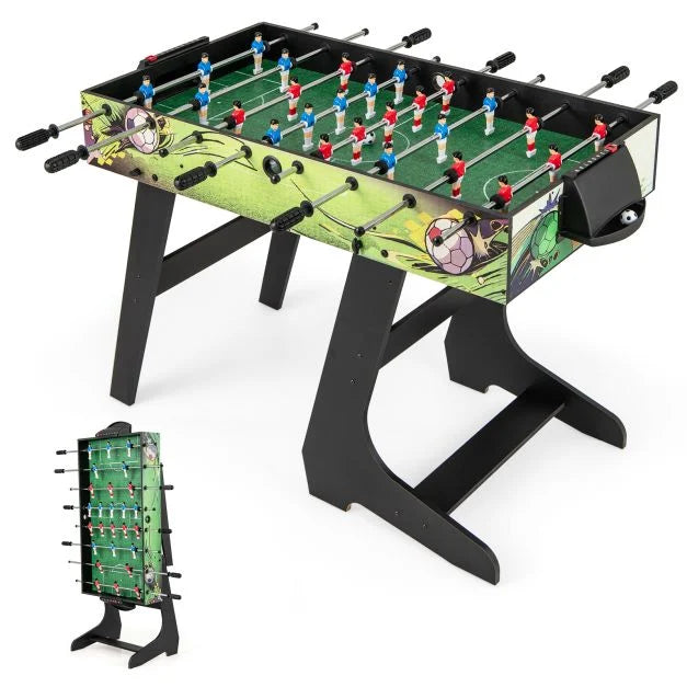 Foldable Foosball Table Game – 26 Players with Anti-Slip Grips