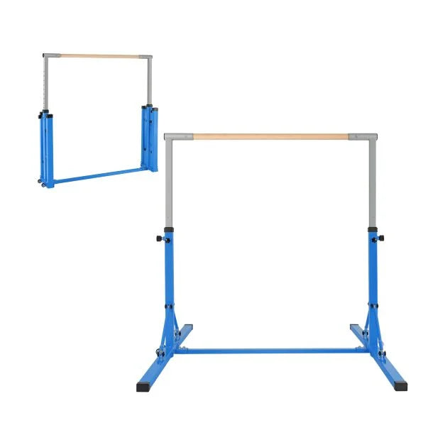 Foldable Gymnastics Bar for Kids with 13 Height Settings