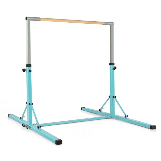 Foldable Gymnastics Bar for Kids with 13 Height Settings