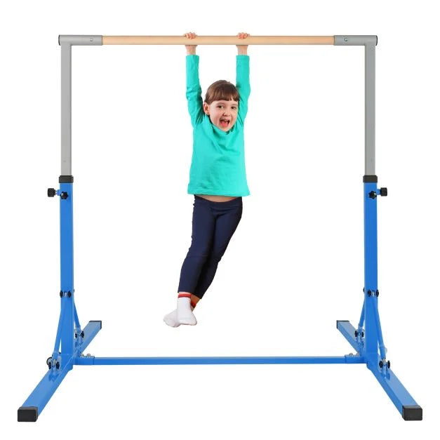 Foldable Gymnastics Bar for Kids with 13 Height Settings