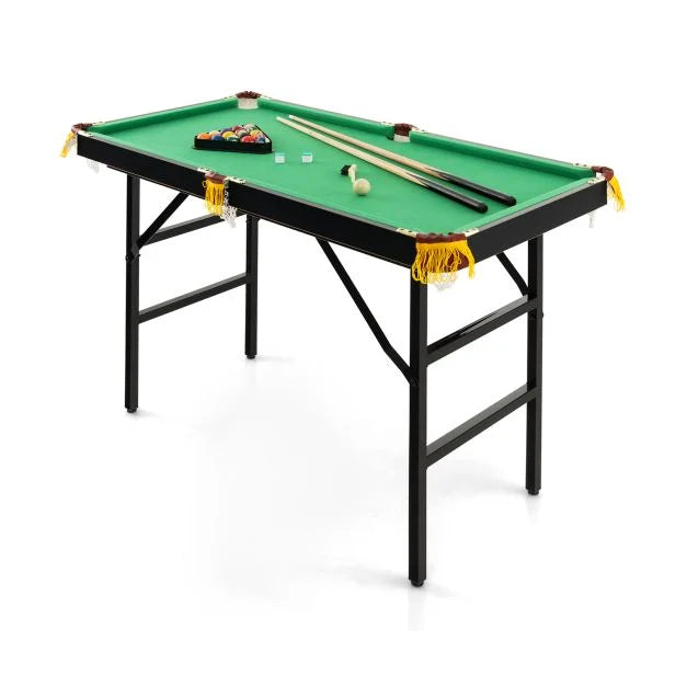 3. Folding Pool Table with Accessories – Fun for the Whole Family