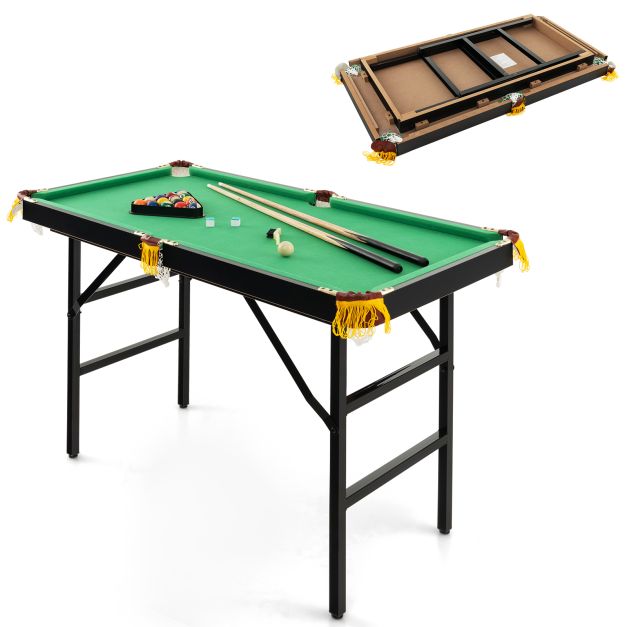 3. Folding Pool Table with Accessories – Fun for the Whole Family
