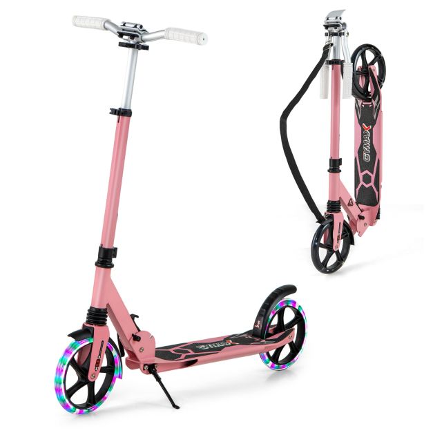 Folding Kick Scooter with Large Wheels – for Kids 8+, Teens & Adults