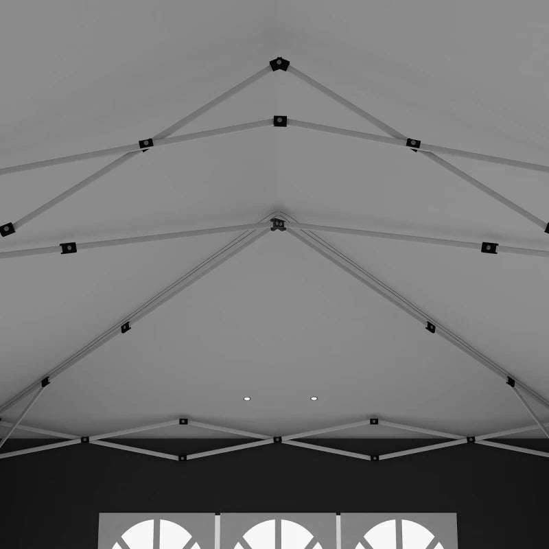 Wedding and Camping Pop-Up Gazebo with Adjustable Height, Sides & Storage Bag 3x6m